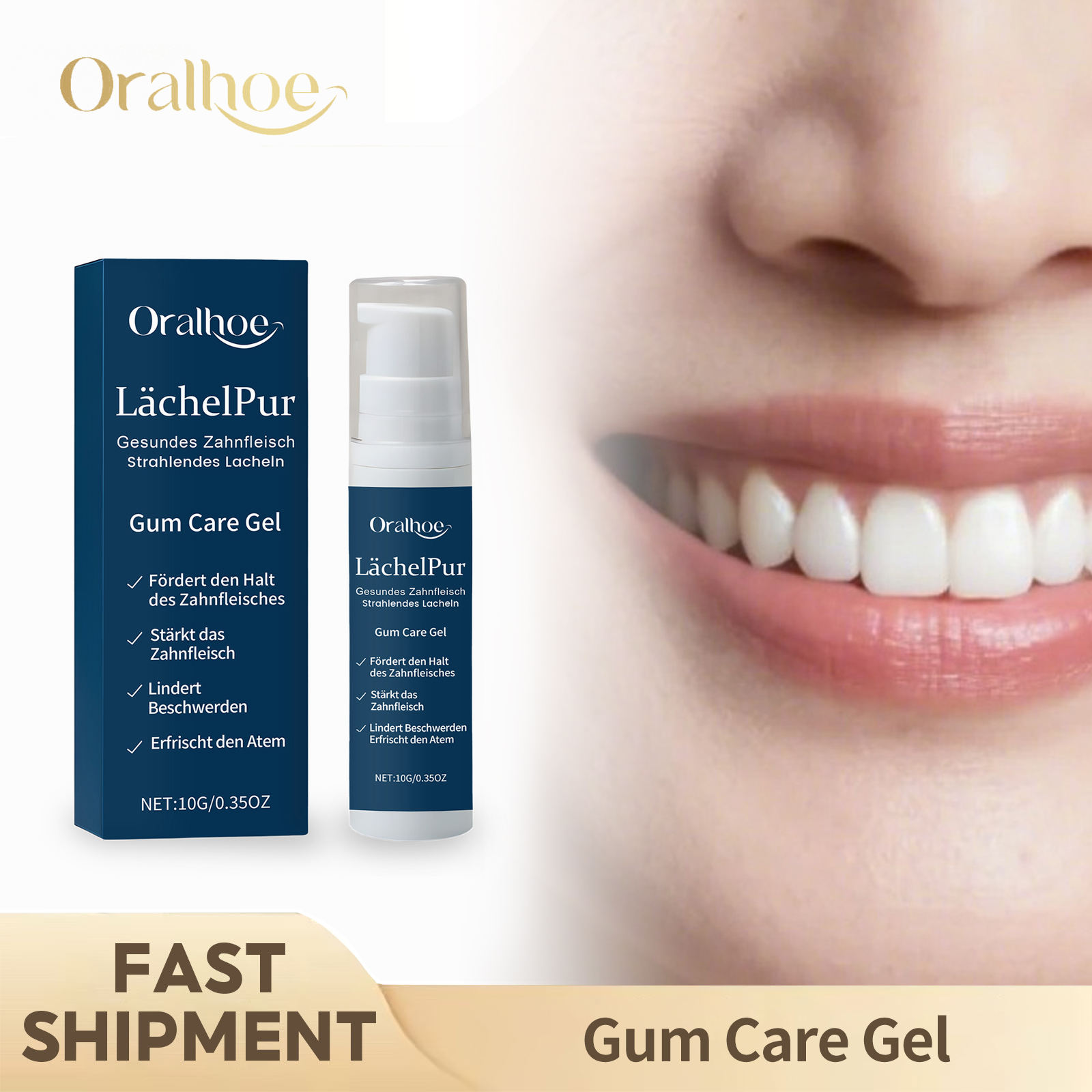 Teeth Whitening With Hydrogen Peroxide - Gum Repair Care Gel Relieve Receding