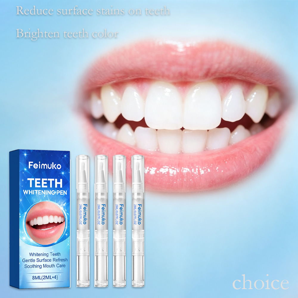 Teeth Whitening With Hydrogen Peroxide - Feimuko 8ml Teeth Gel Pen Gentle
