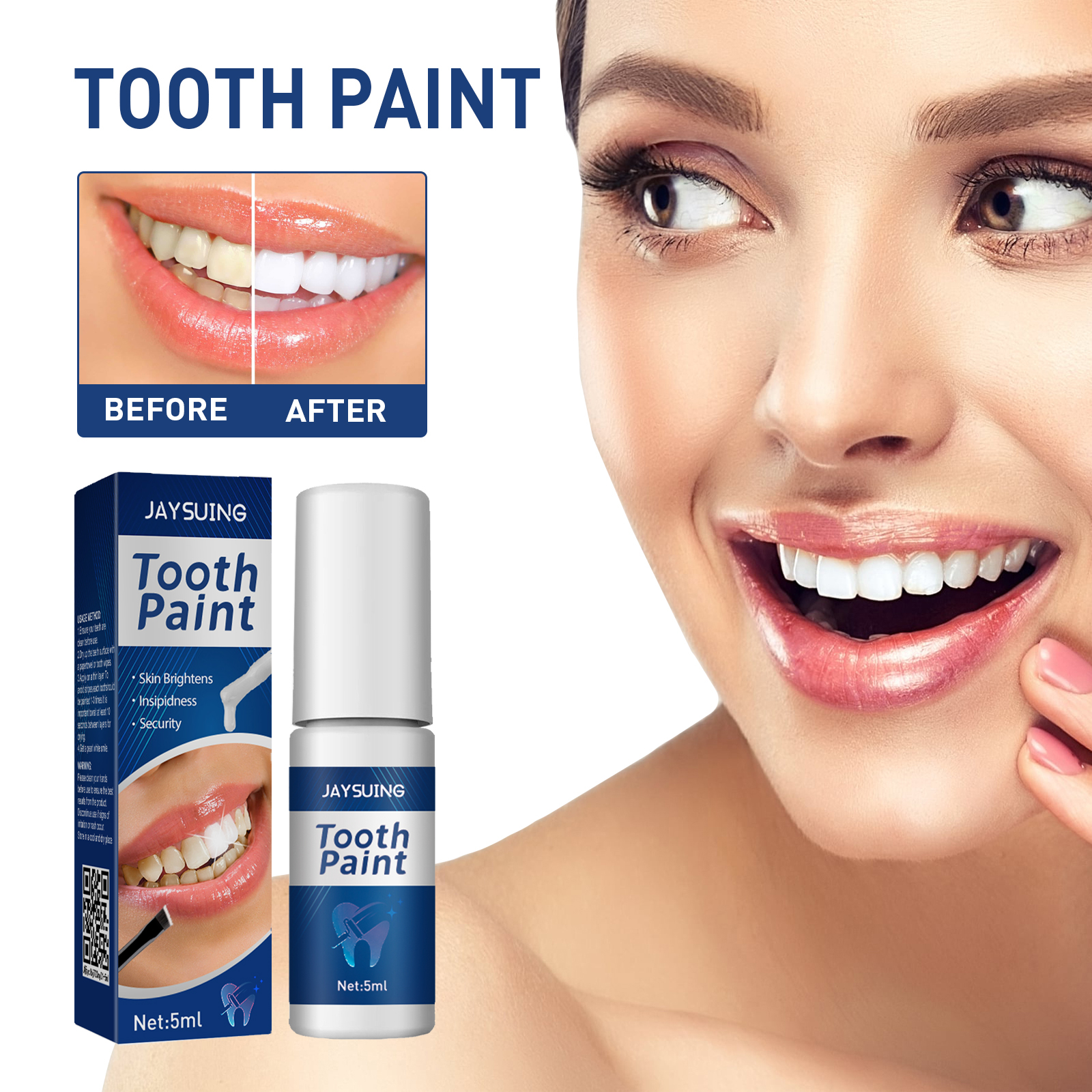 Teeth Whitening Yellow Teeth - Instant Teeth Whitening Paint 5ml Remove