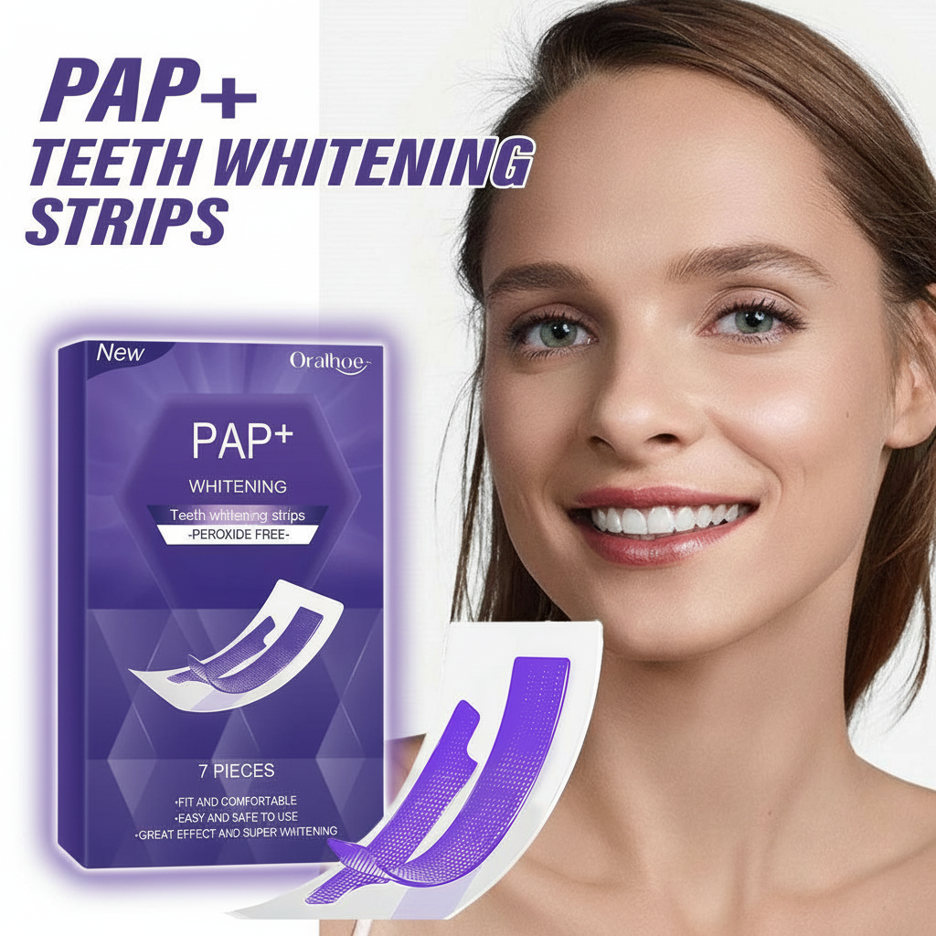 Teeth Whitening Bleach - Purple Teeth Whitening Strips Bleaching Stains