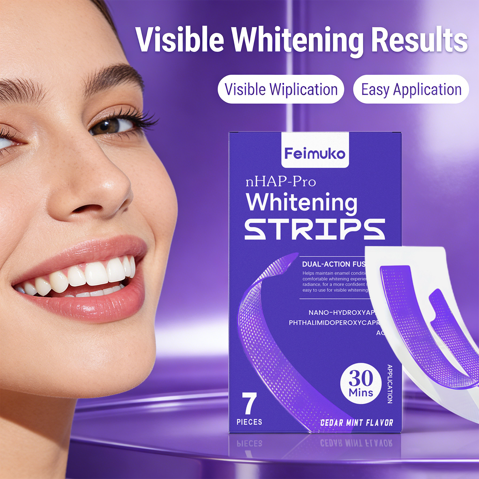 Purple Teeth Whitening Patch Y – Teeth Whitening Yellow Teeth Bewertung und Preis