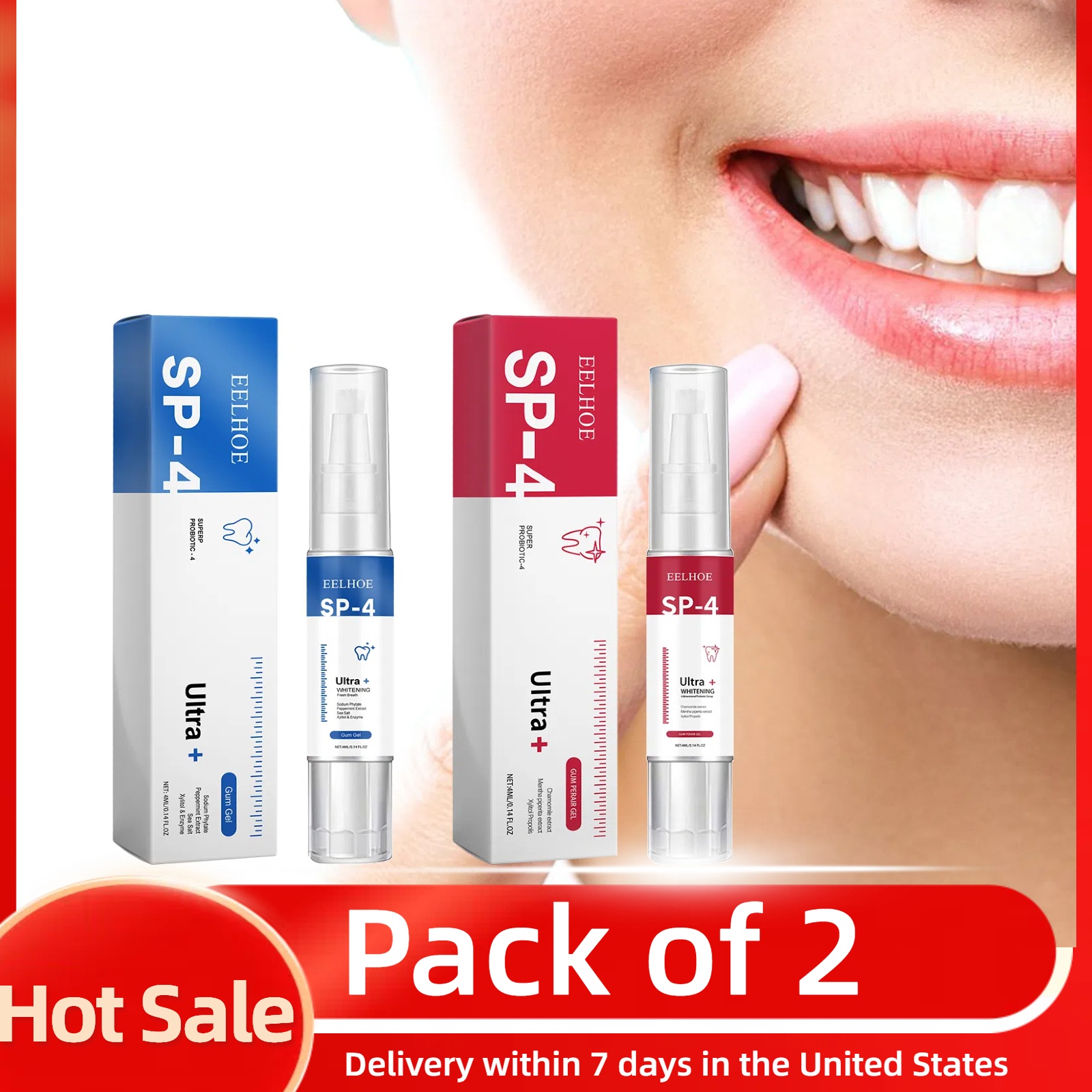 2pcs Gum Repair Gel Spray Deep – Teeth Whitening Xylitol Bewertung und Preis