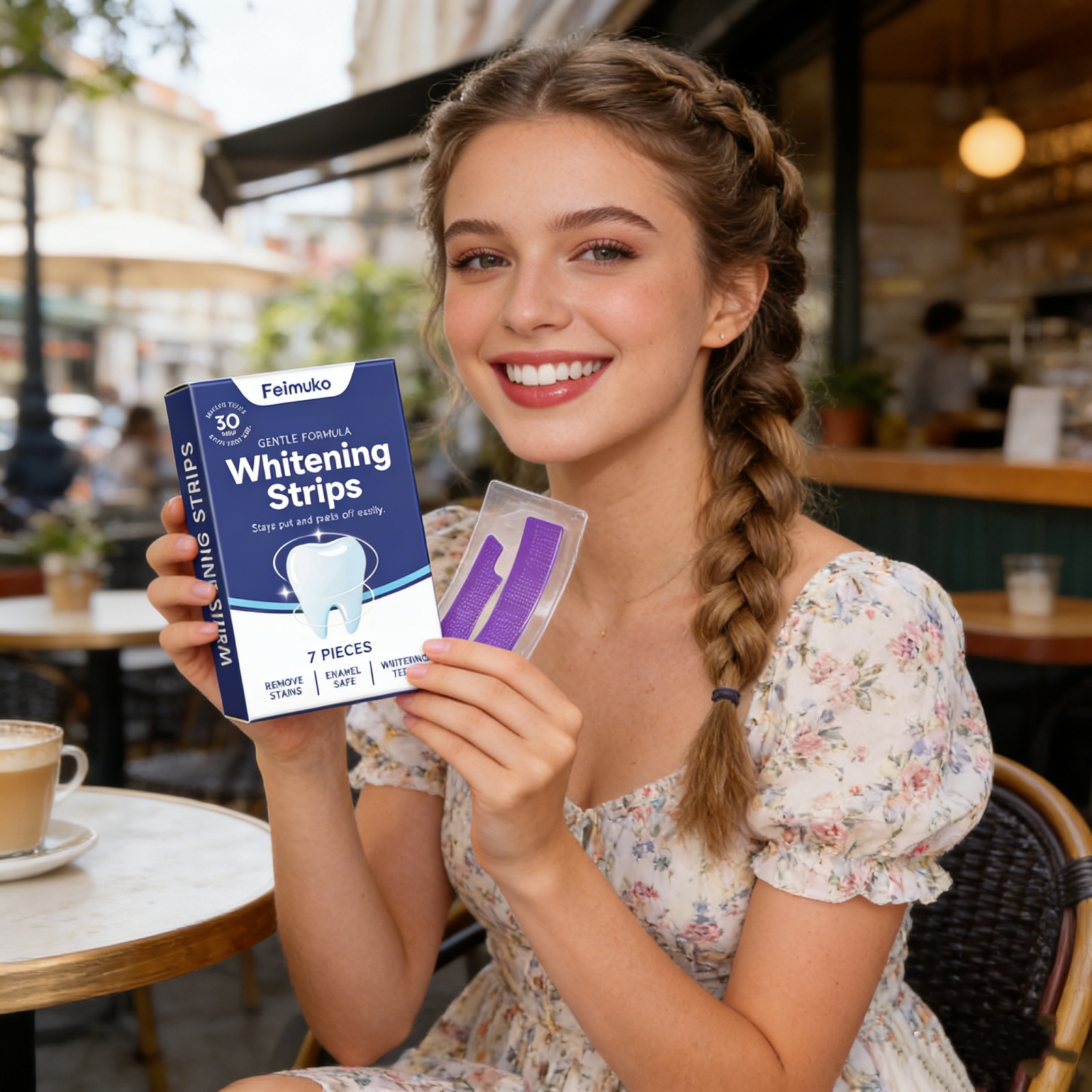 Purple Teeth Whitening Strips  – Teeth Whitening Yellow Teeth Bewertung und Preis