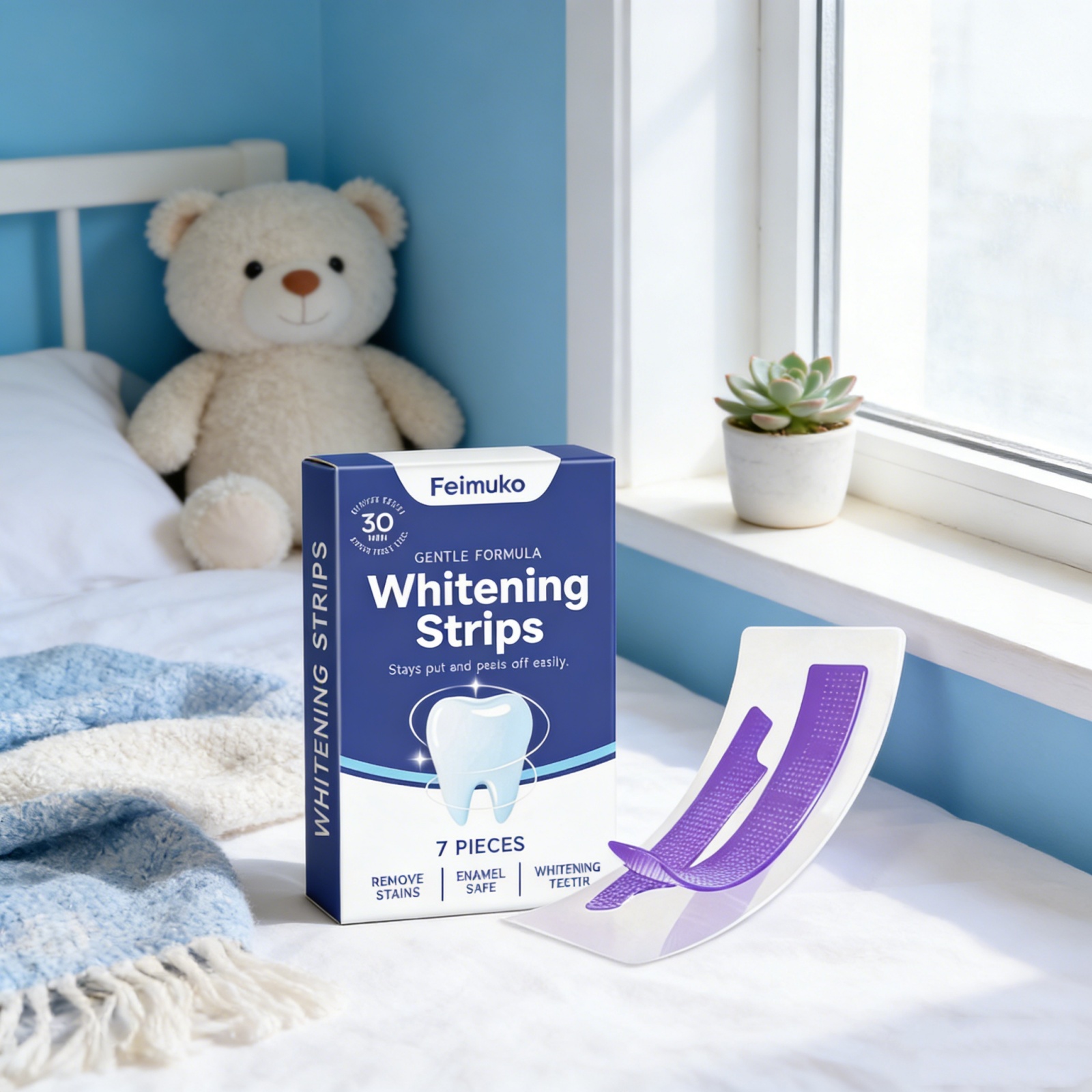 Purple Teeth Whitening Strips  – Teeth Whitening Yellow Teeth Bewertung und Preis