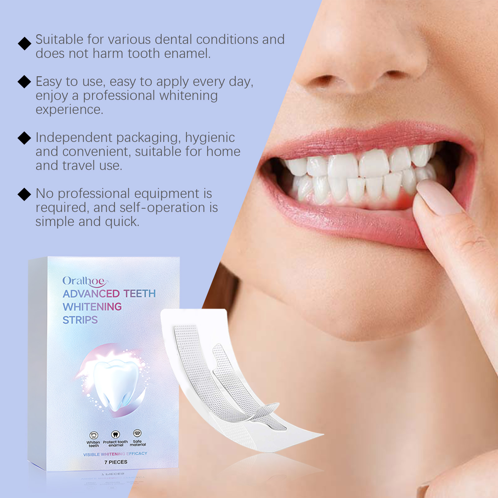 ORALHOE 7pcs Whitening Strips  – Teeth Whitening Or Bleaching Bewertung und Preis