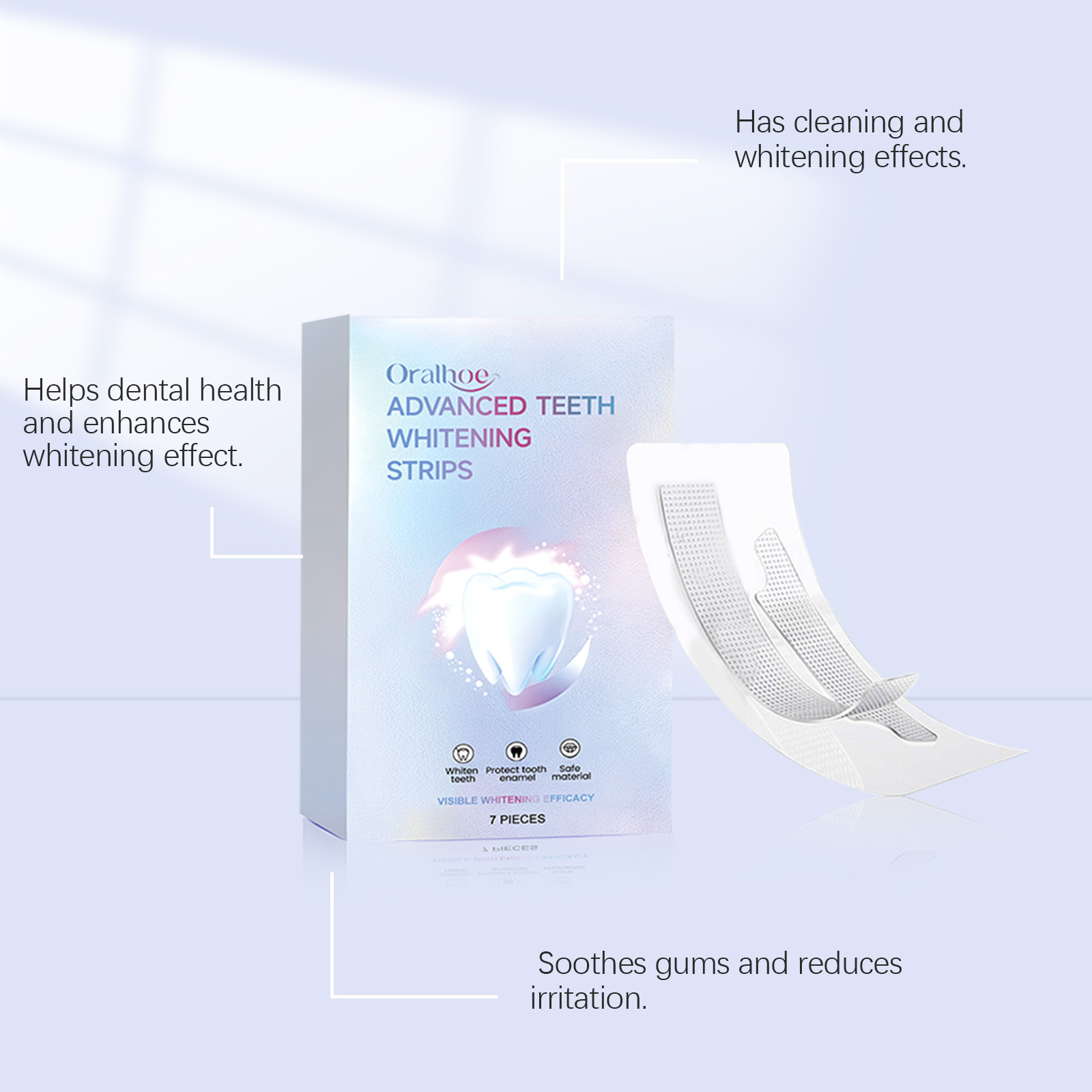 ORALHOE 7pcs Whitening Strips  – Teeth Whitening Or Bleaching Bewertung und Preis