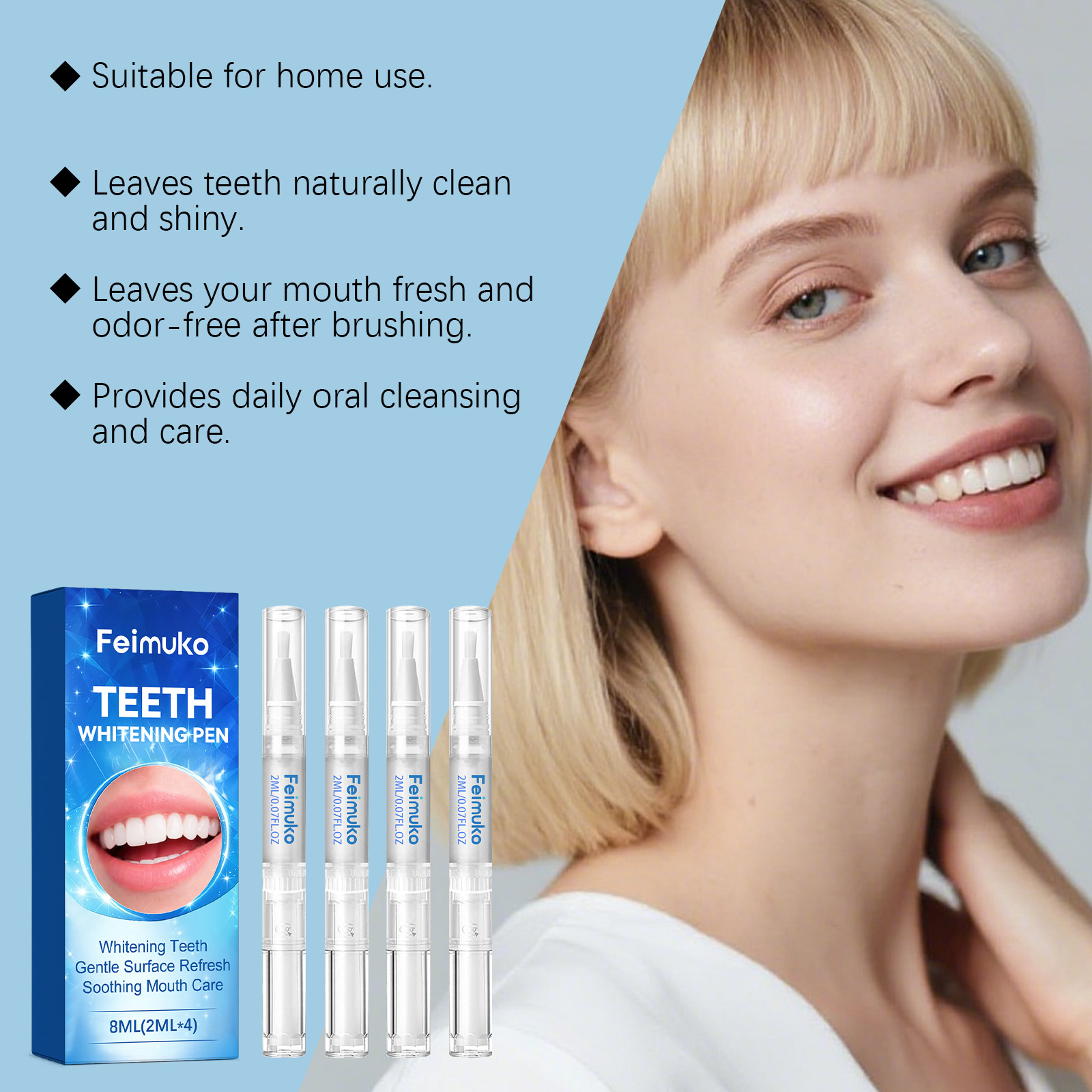 Feimuko 8ml Teeth Gel Pen Gent – Teeth Whitening With Hydrogen Peroxide Bewertung und Preis