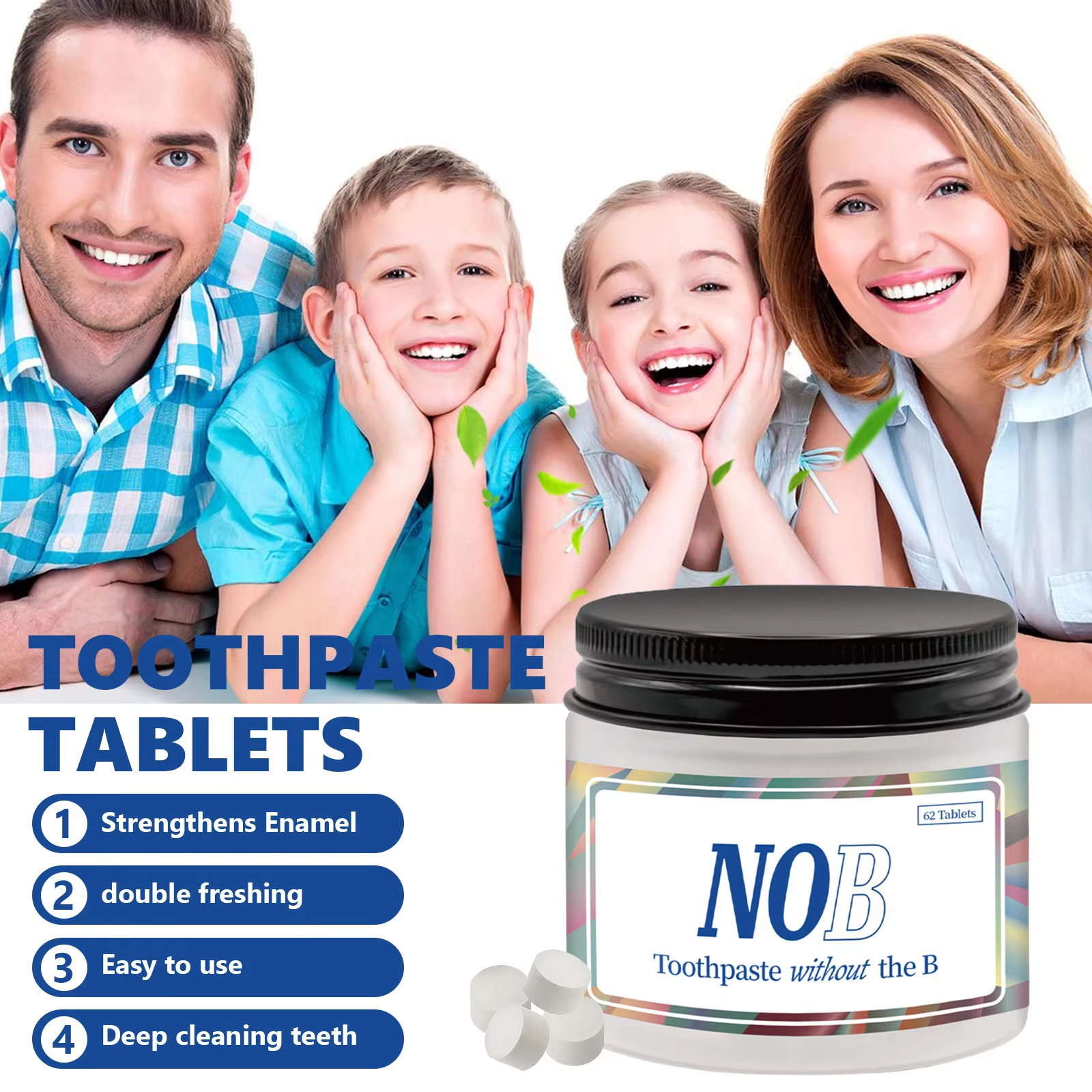NOBS Toothpaste Tablets - Nano – Teeth Whitening Xylitol Bewertung und Preis